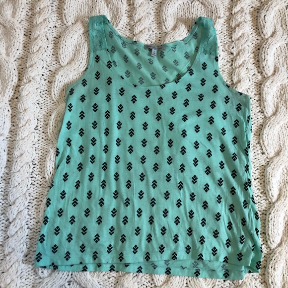 Charlotte Russe Tops - 🦋Mint With Black Top
